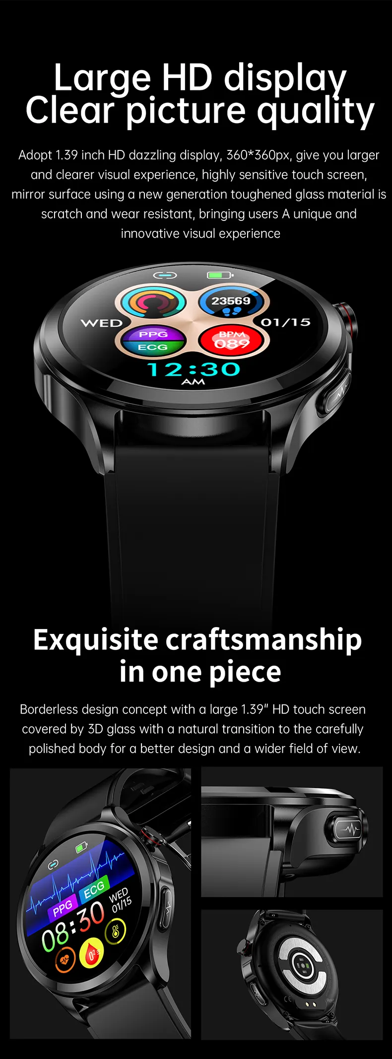 ECG Health Smartwatch TK22