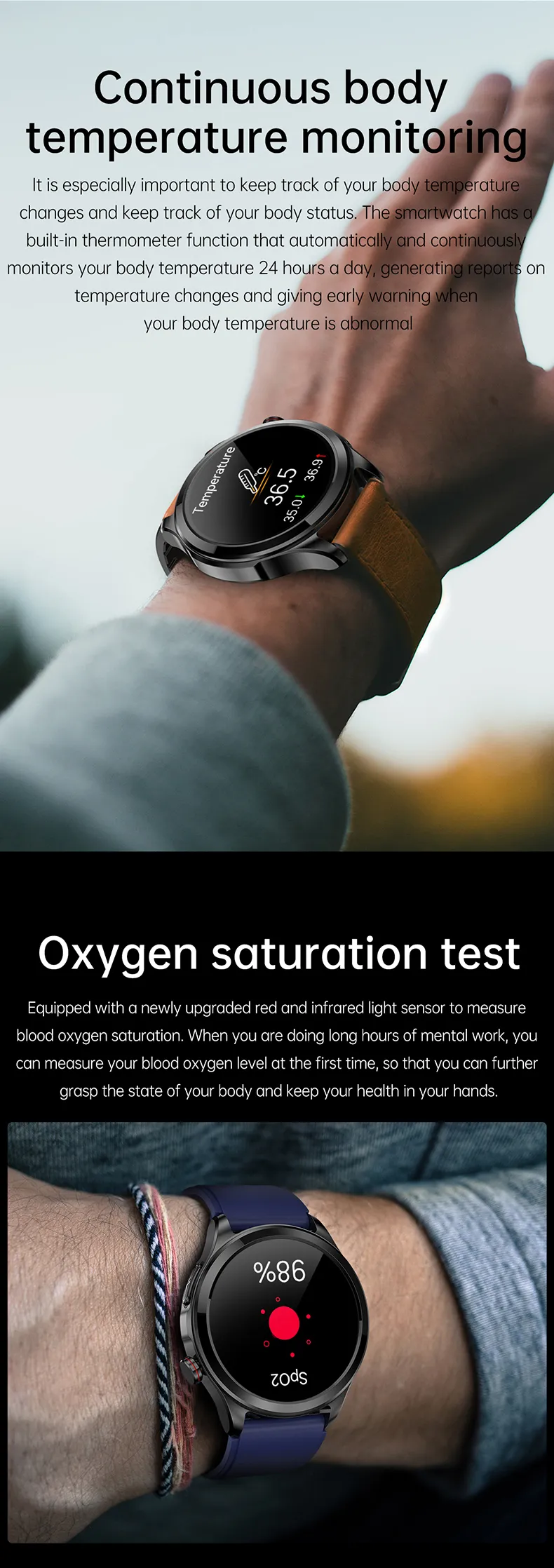 ECG Health Smartwatch TK22