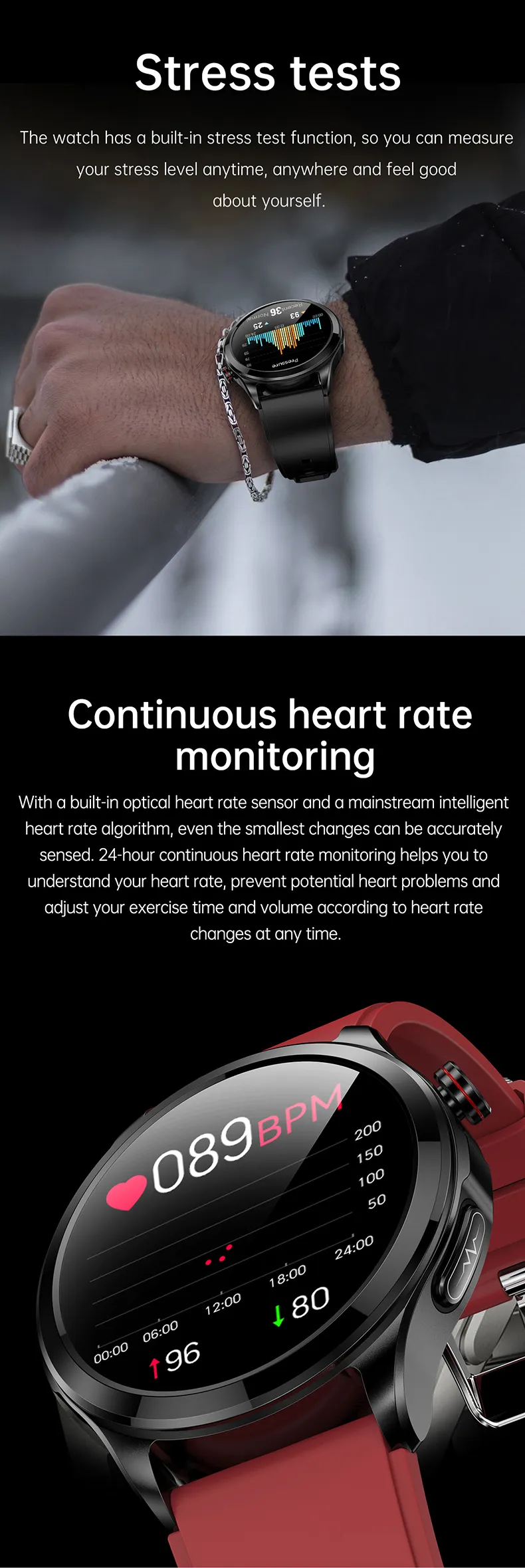 ECG Health Smartwatch TK22