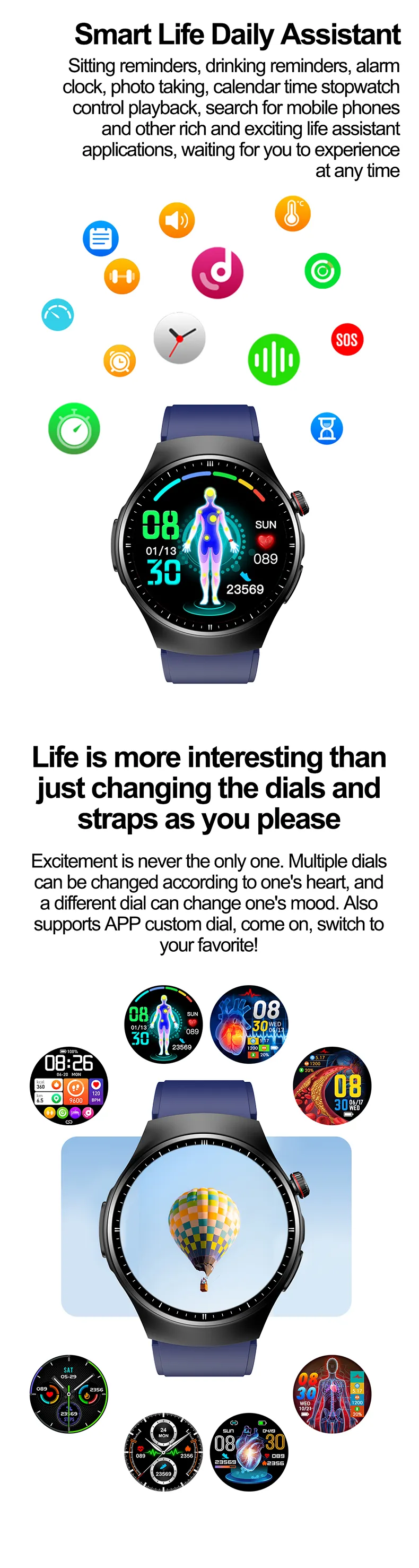 ECG Health Smartwatch TK25