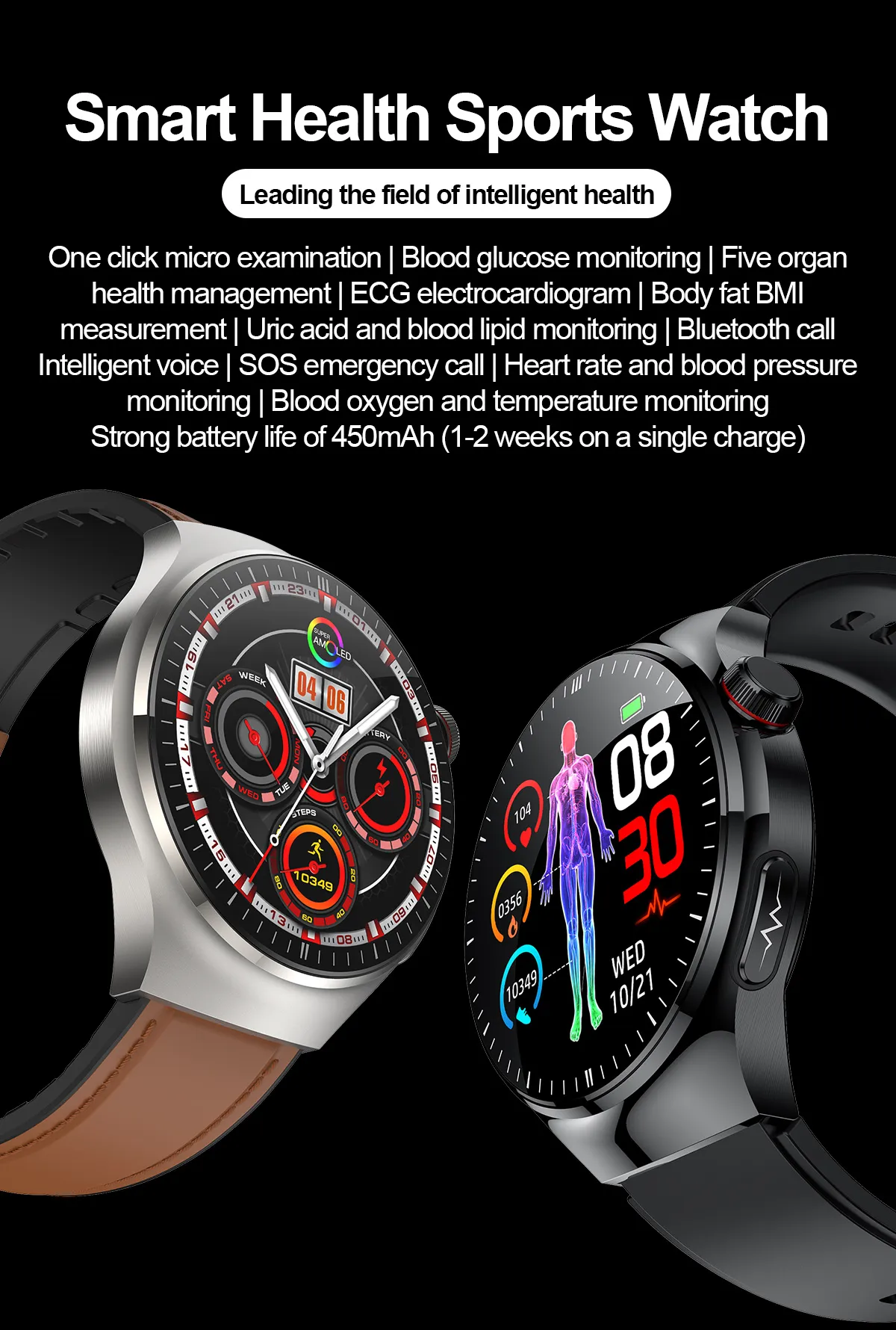 ECG Health Smartwatch TK26