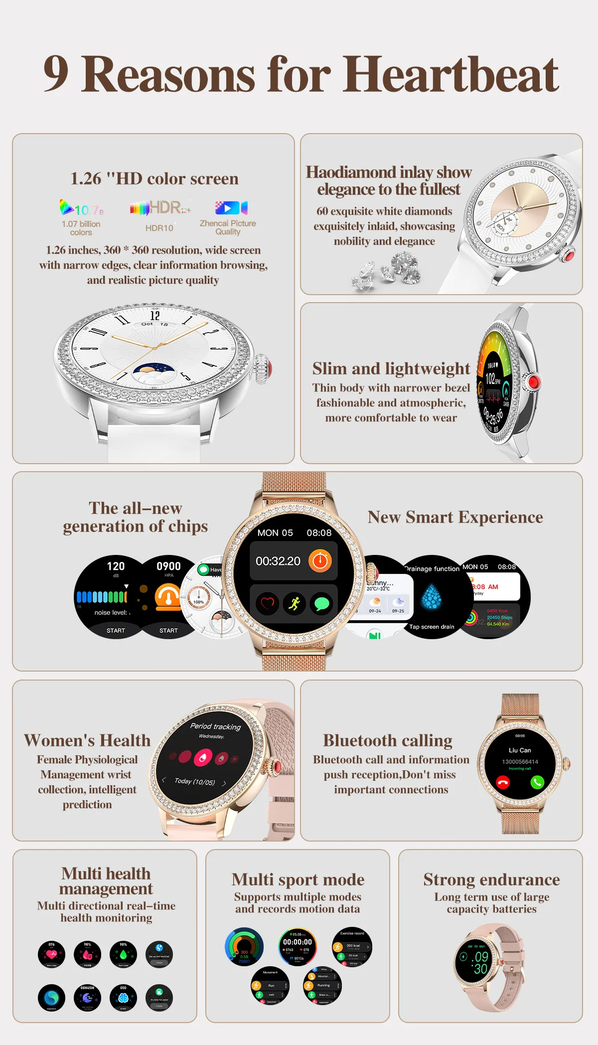 Fashion Lady's Smartwatch TK26