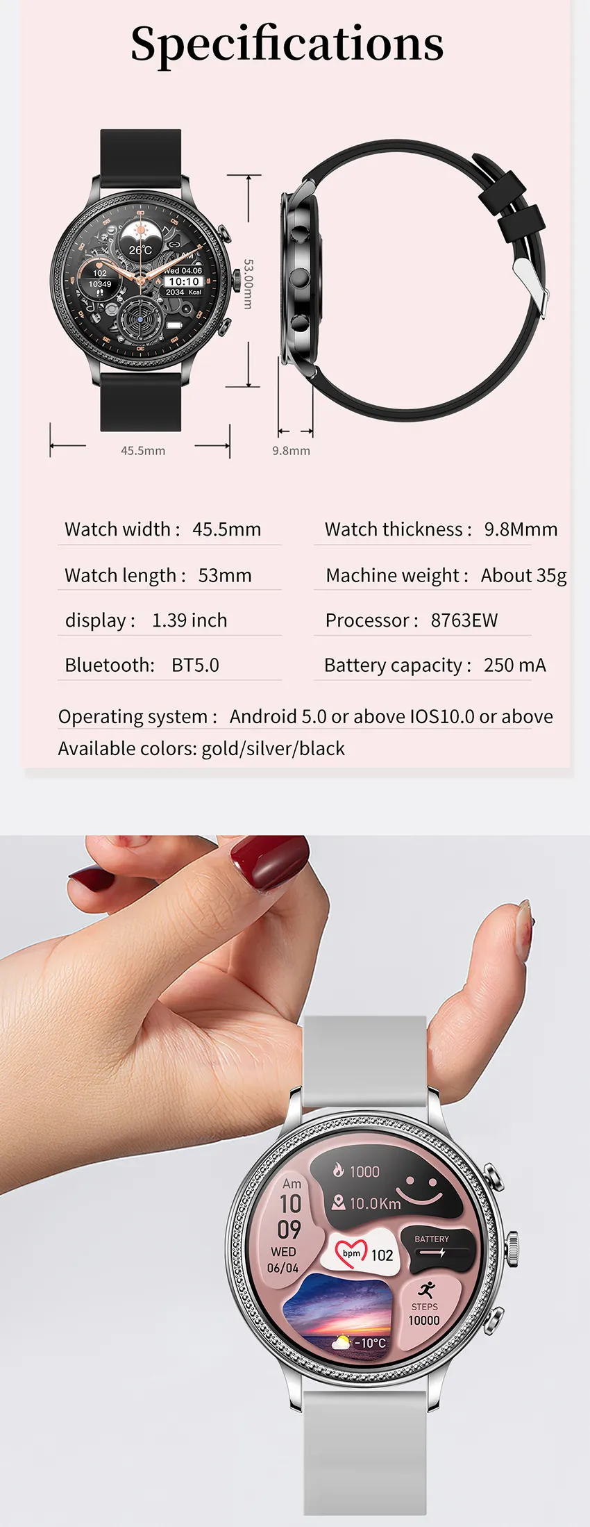 Olevs Smartwatch V60