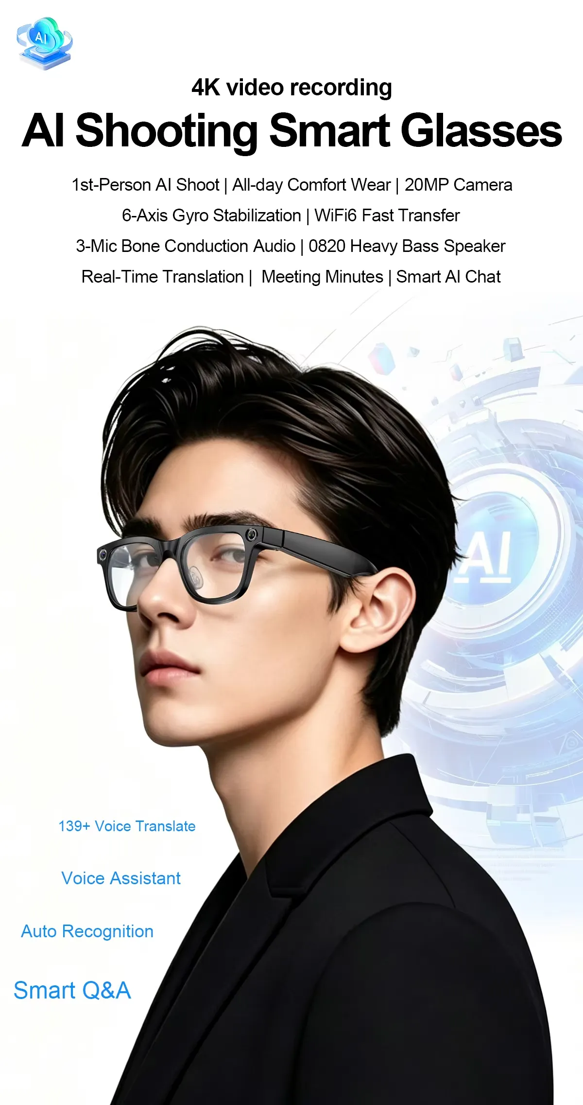 OLEVS Smart Glasses VERVE