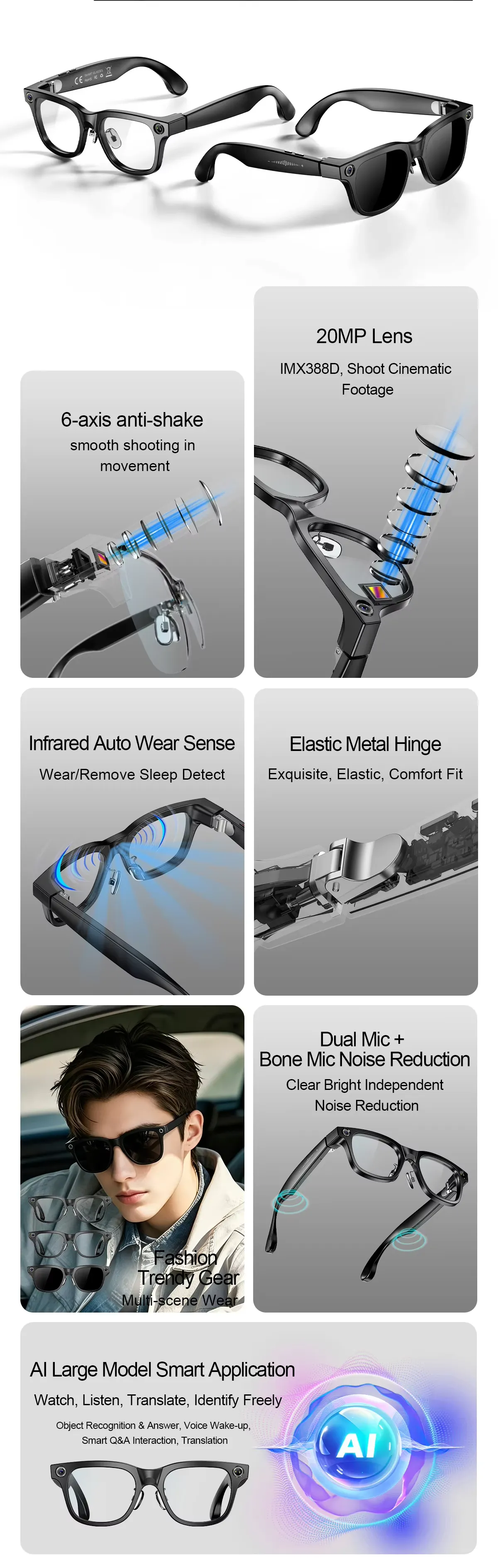 OLEVS Smart Glasses VERVE