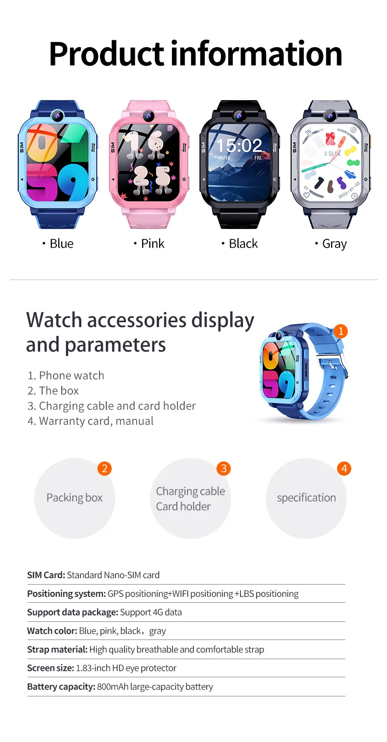 Olevs Kids Smartwatch Y86