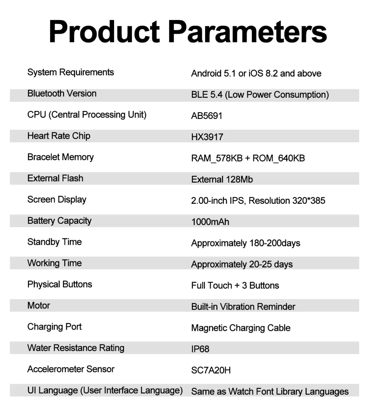 Olevs Smartwatch YK12
