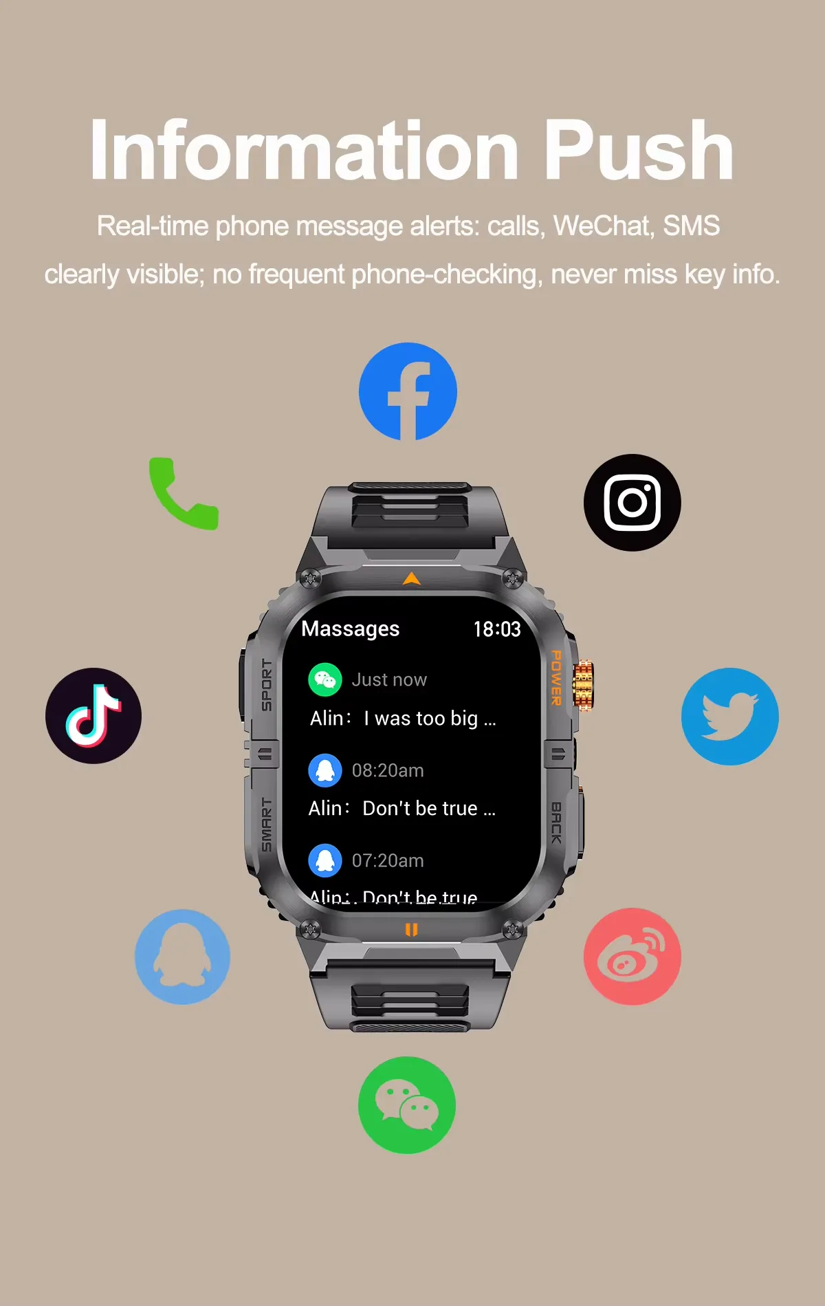 Olevs Smartwatch YK12