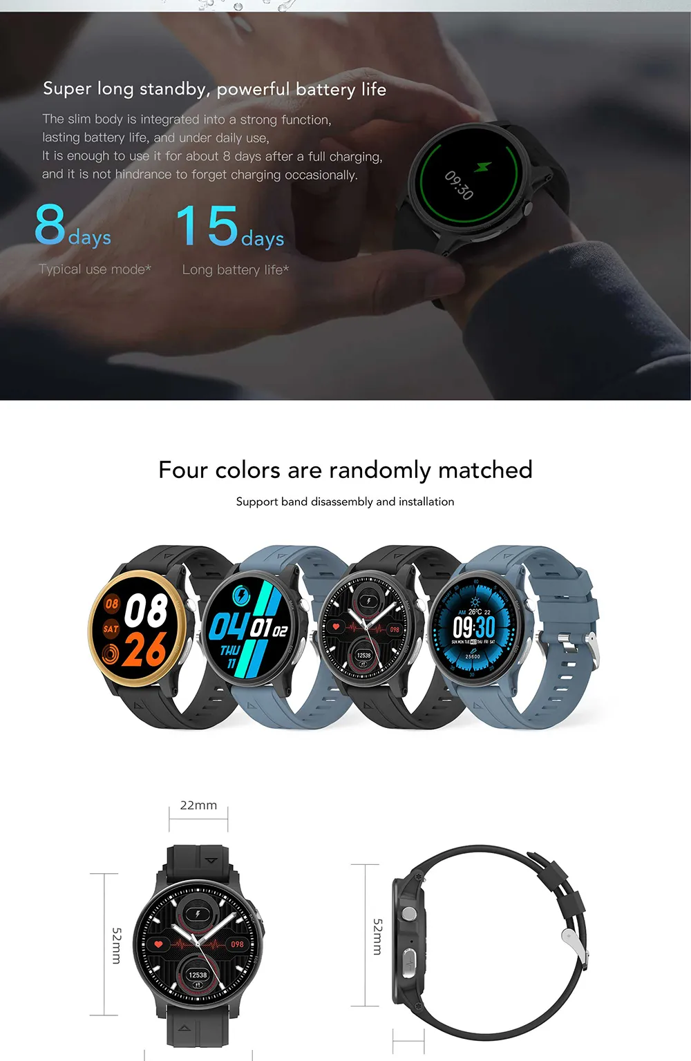 ECG Health Smartwatch ZL89