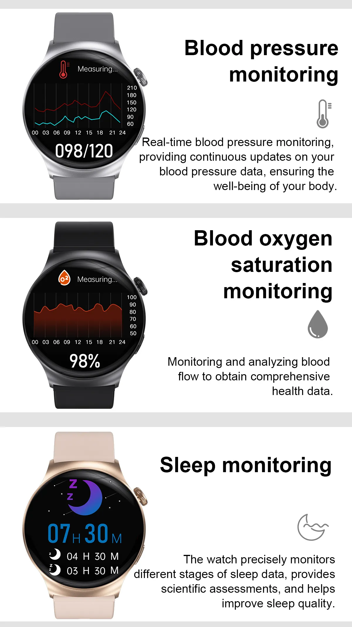 ECG Health Smartwatch DT4MATE