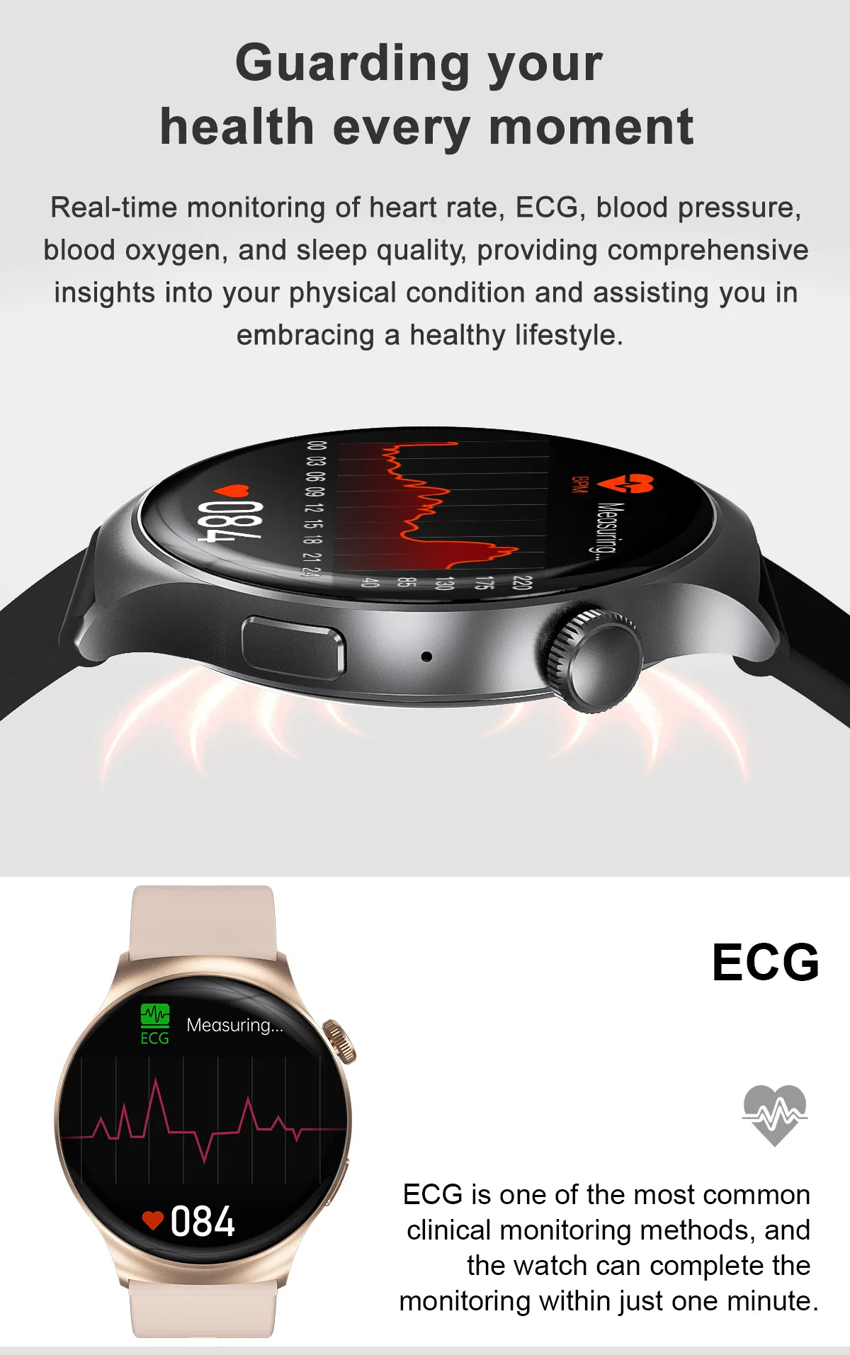 ECG Health Smartwatch DT4MATE