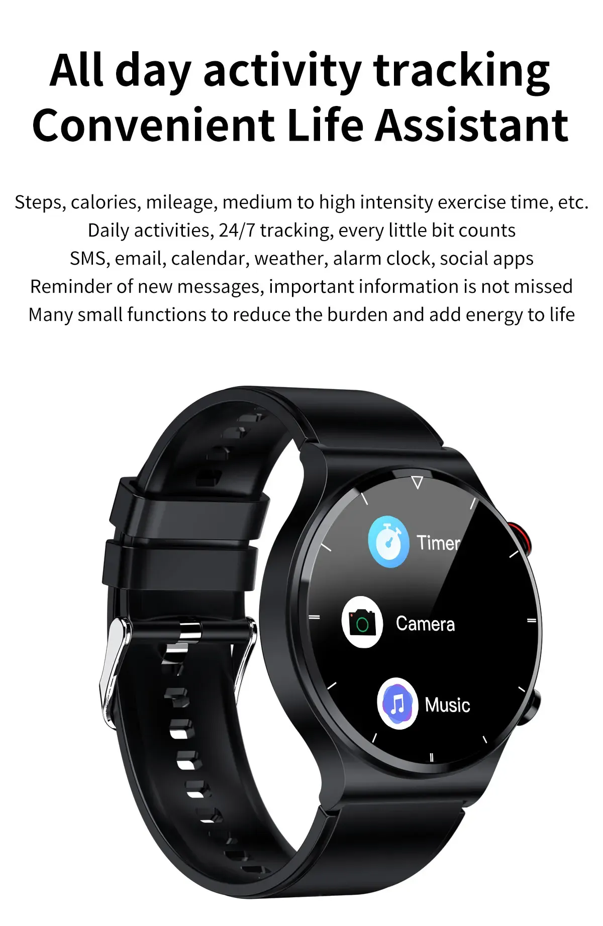 ECG Health Smartwatch E88