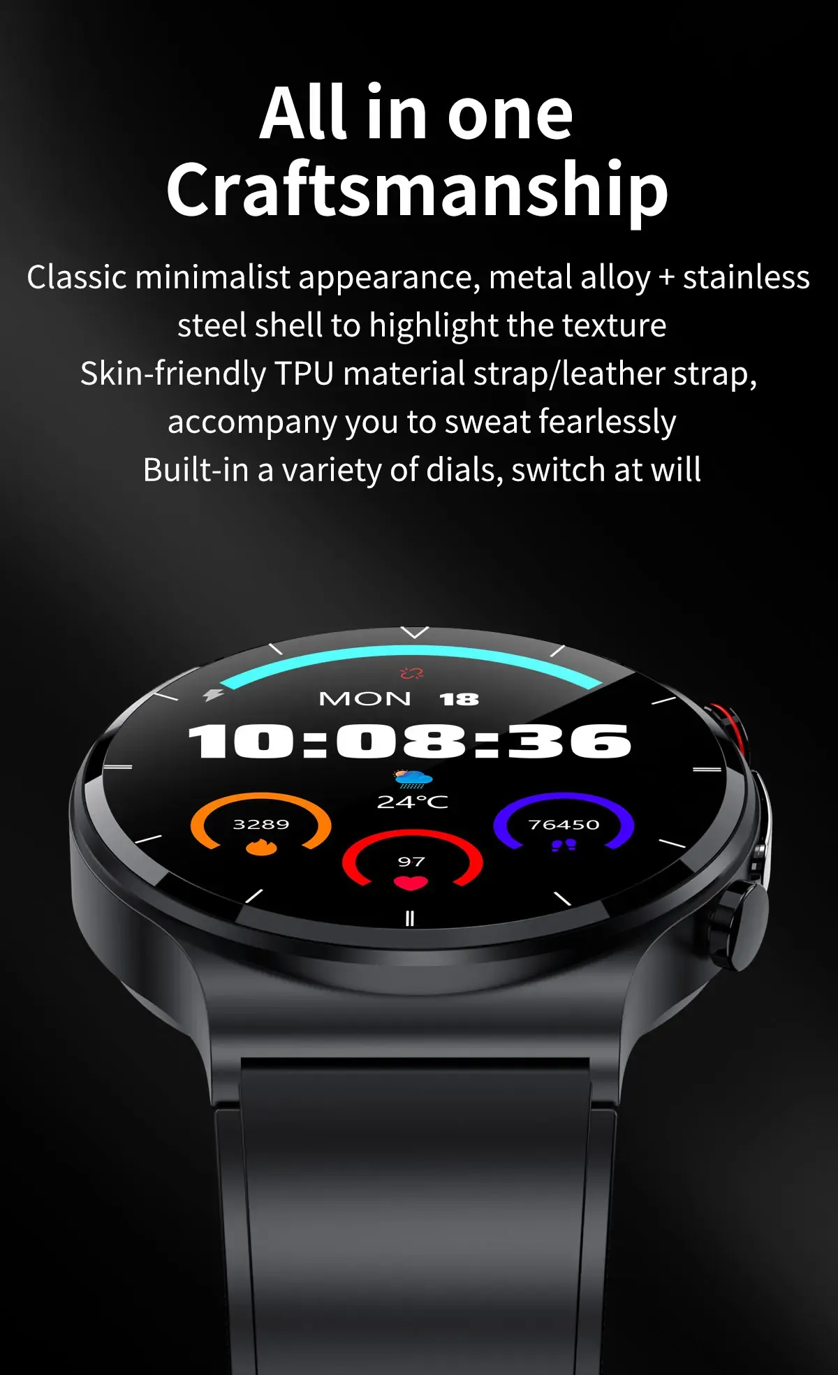 ECG Health Smartwatch E88