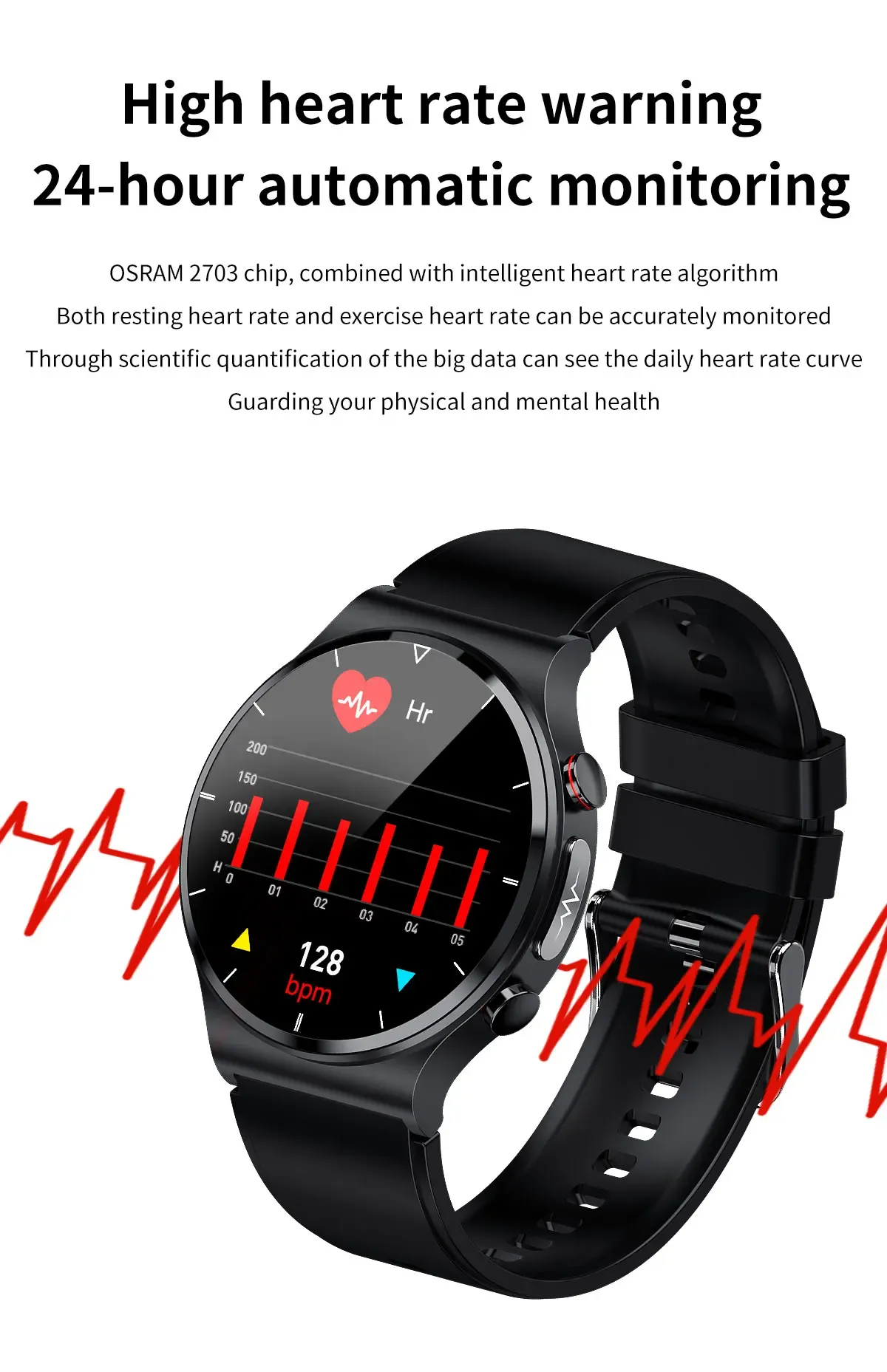 ECG Health Smartwatch E88