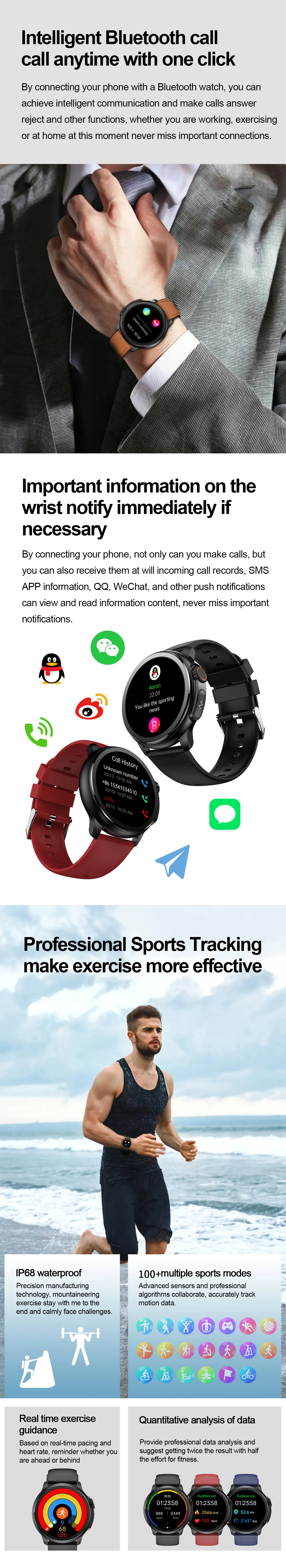 ECG Health Smartwatch ET481