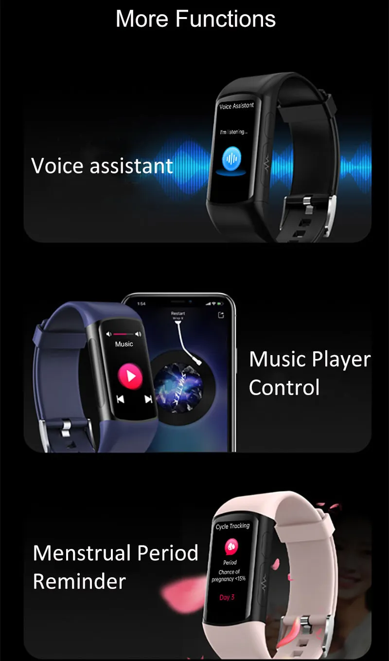 ECG Health Smartwatch H8