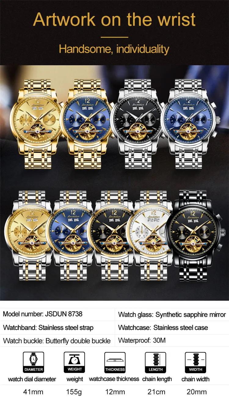 JSDUN Men's Watch 8738