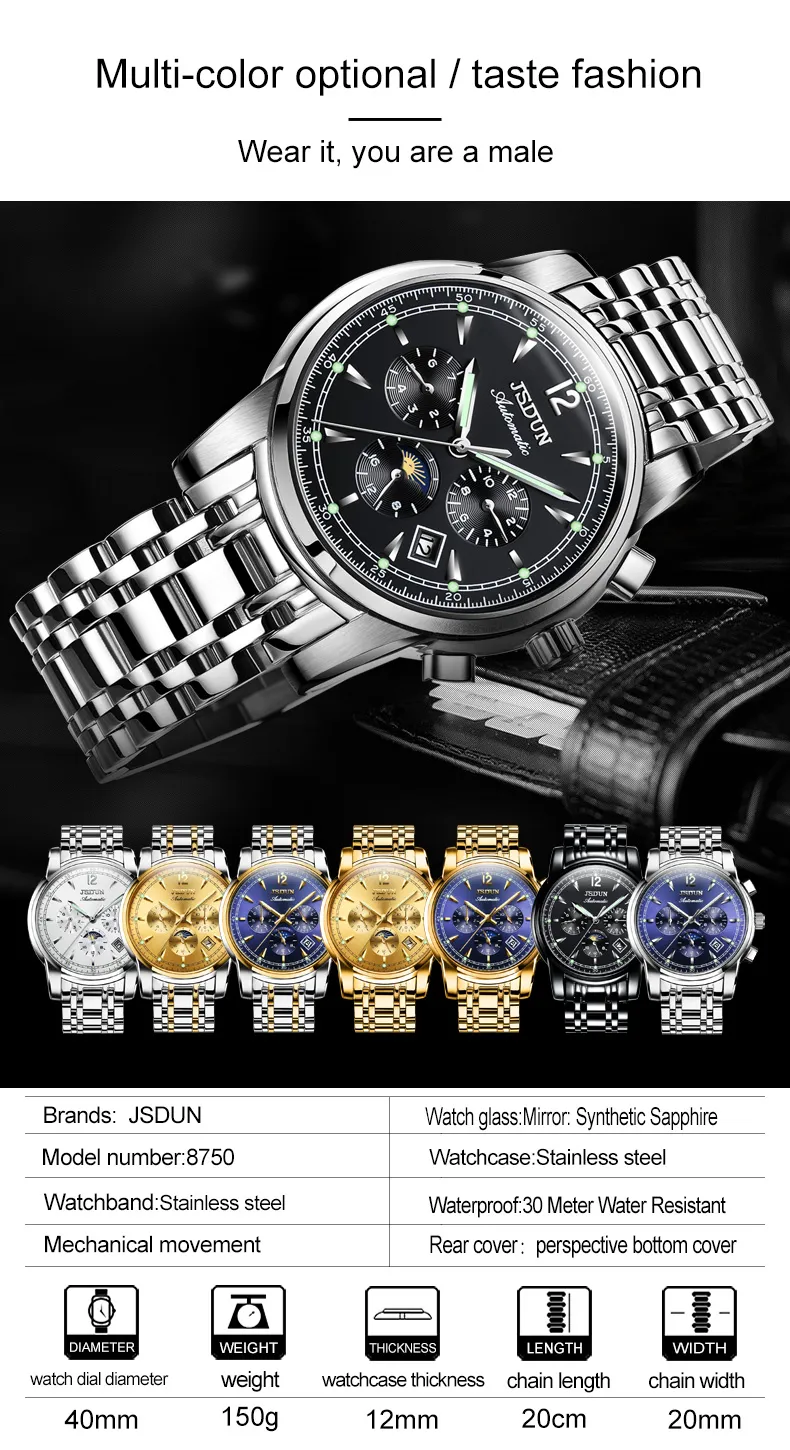 JSDUN Men's Watch 8750