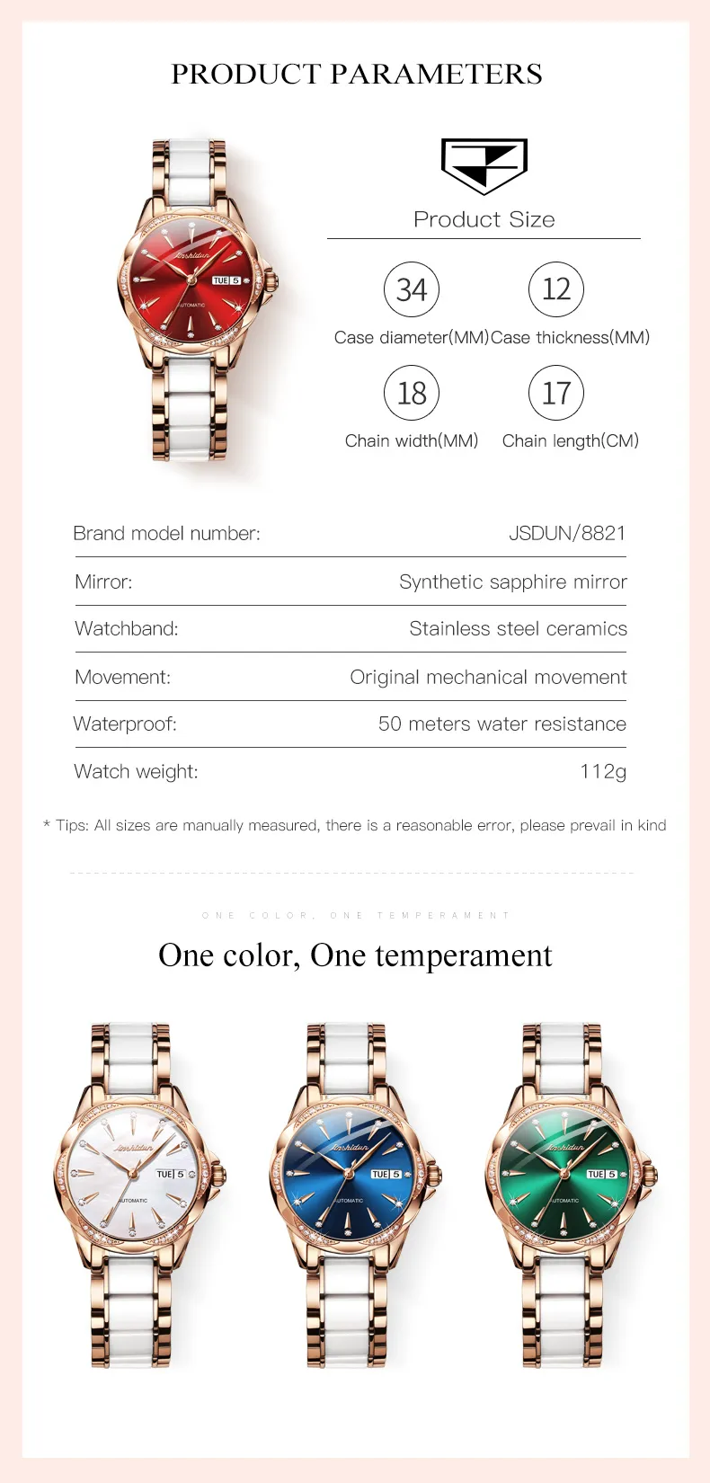 JSDUN Women's Watch 8821