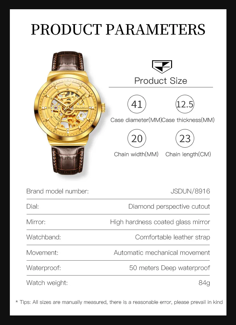 JSDUN Men's Watch 8916