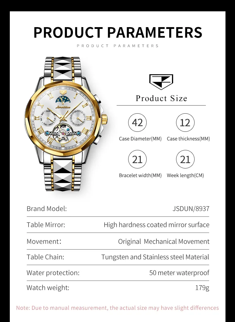 JSDUN Men's Watch 8937