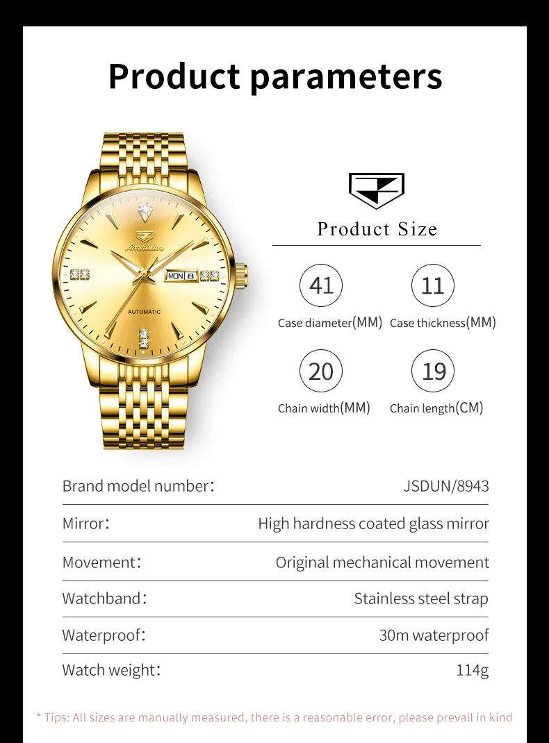 JSDUN Men's Watch 8943