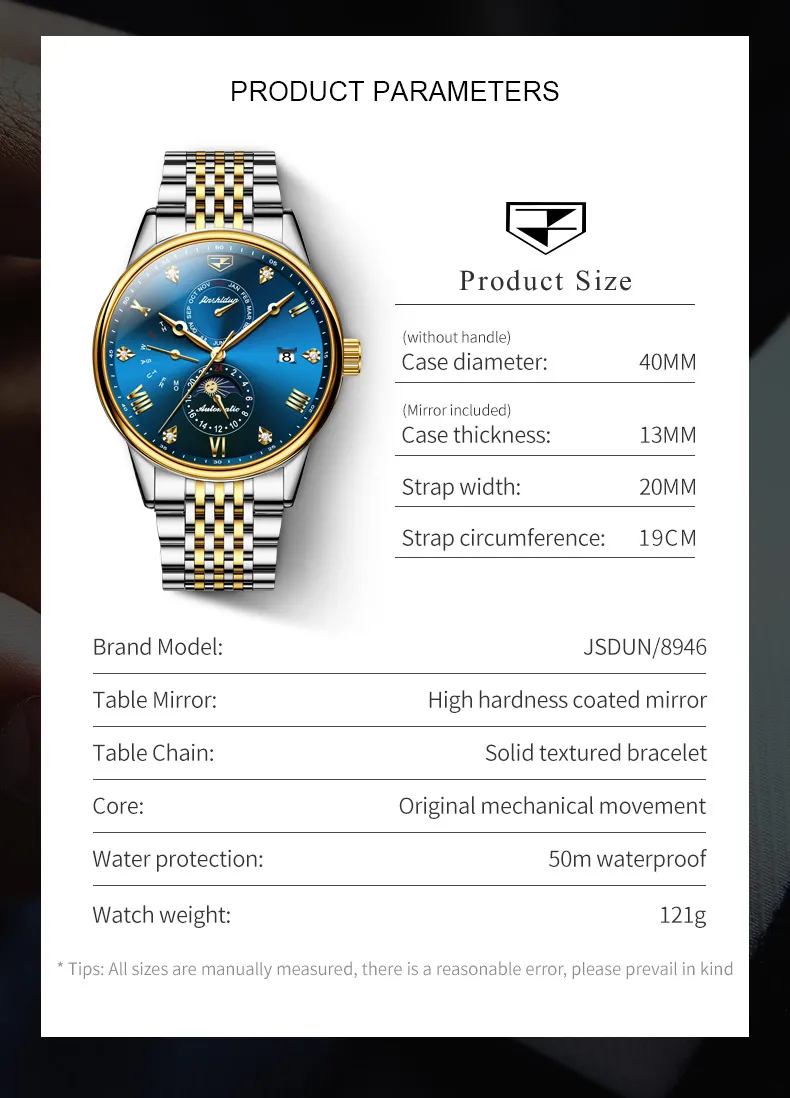 JSDUN Men's Watch 8946