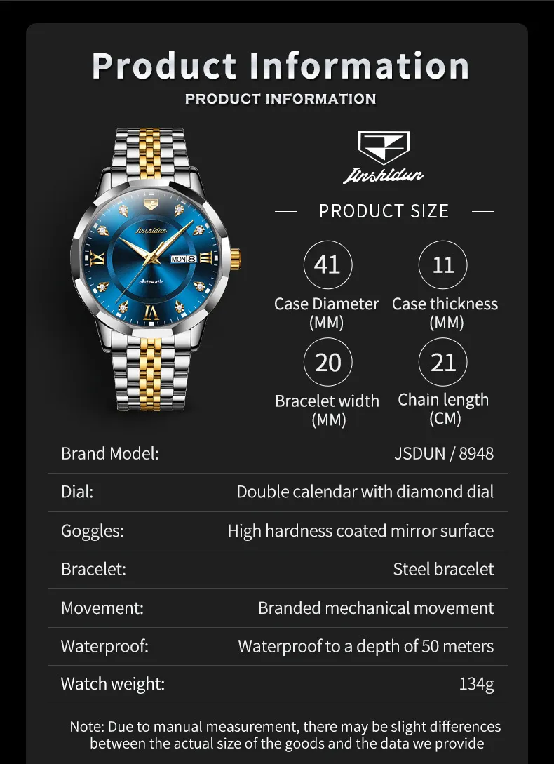 JSDUN Men's Watch 8948