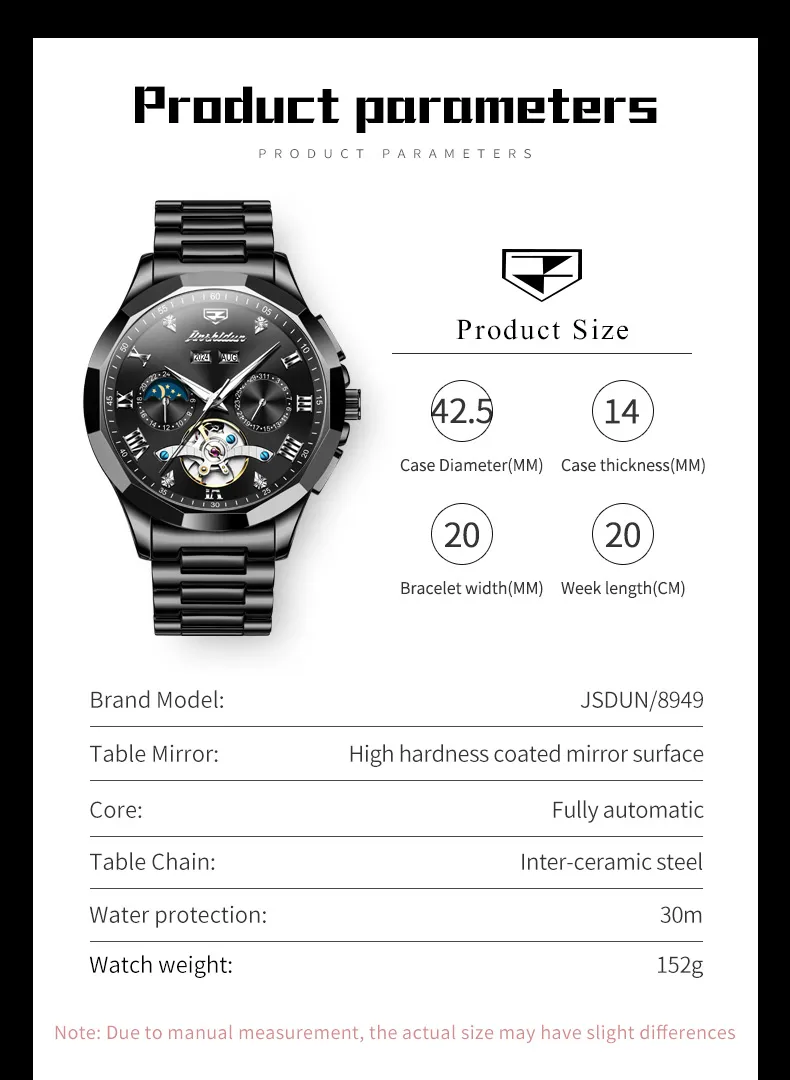 JSDUN Men's Watch 8949