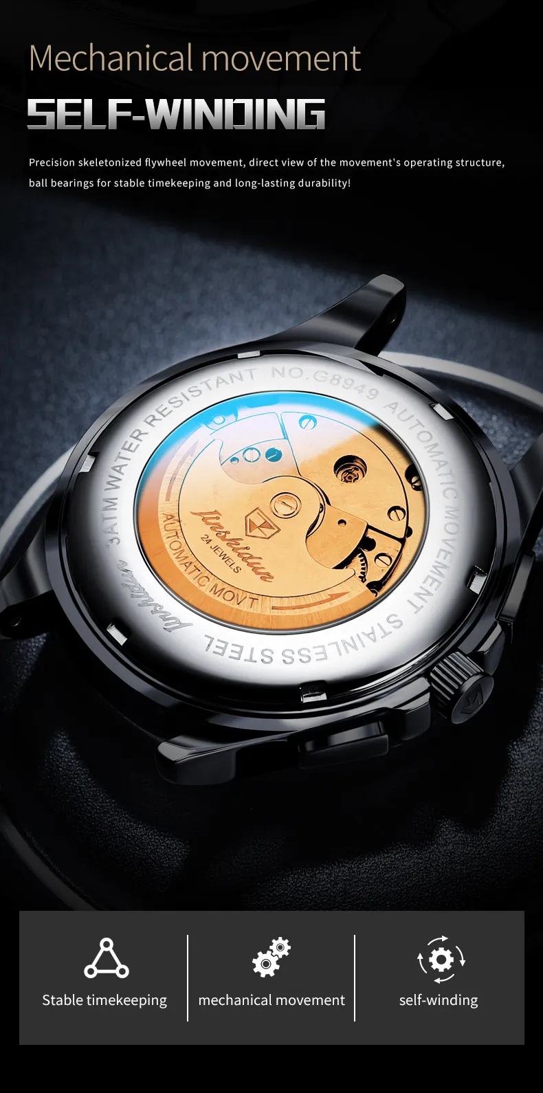 JSDUN Men's Watch 8949