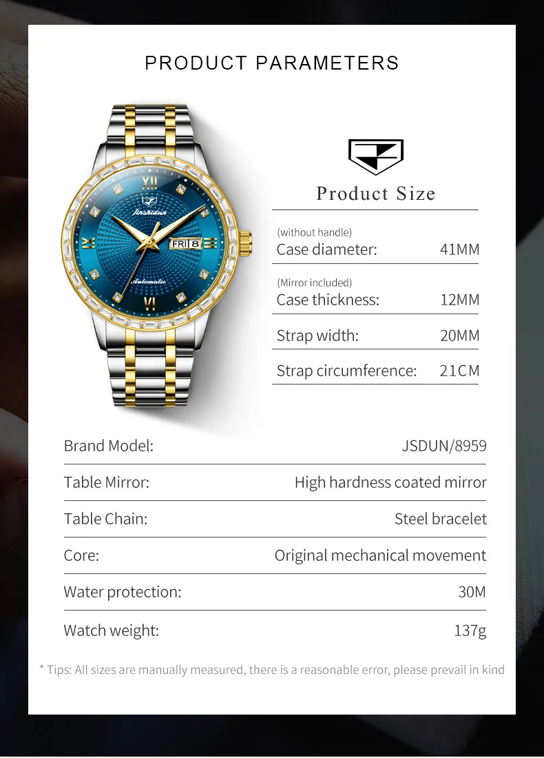 JSDUN Men's Watch 8959