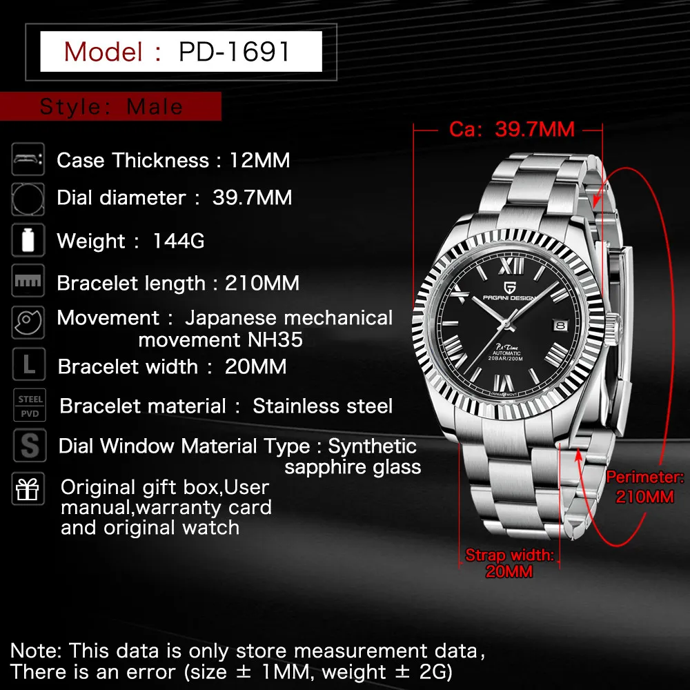 Pagani Design Men’s Watch 1691