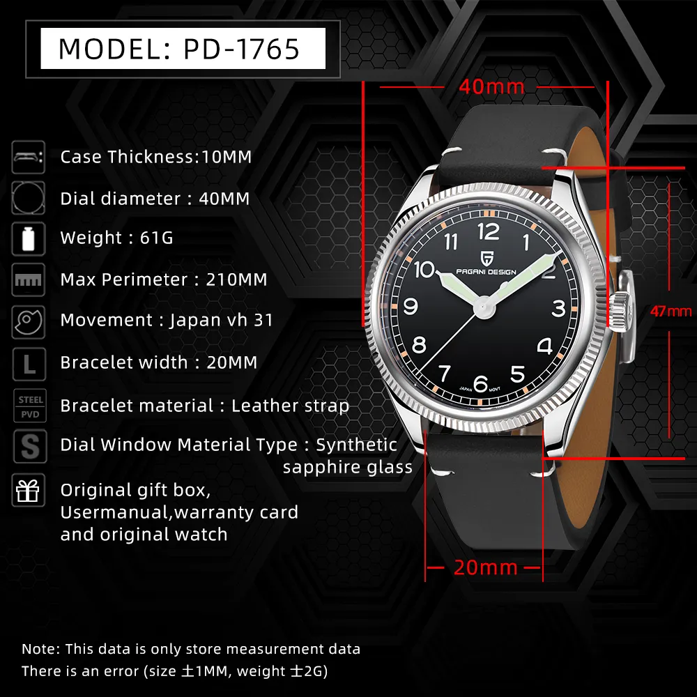 Pagani Design Men’s Watch 1765