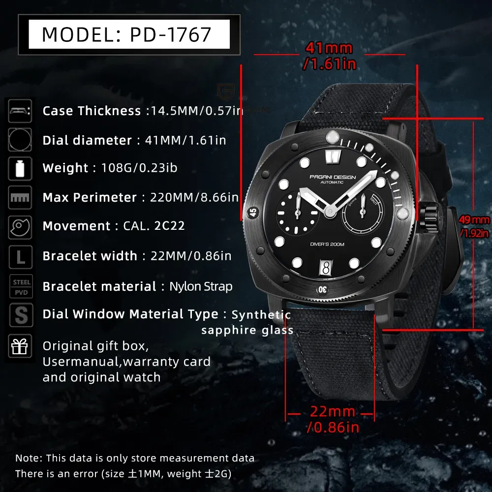 Pagani Design Men’s Watch 1767