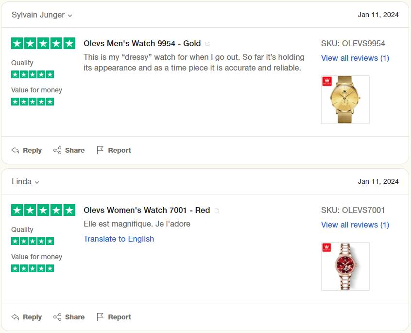 Olevs Men's Watch 6638