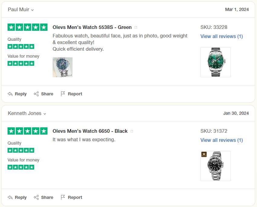 Olevs Men's Watch 6638