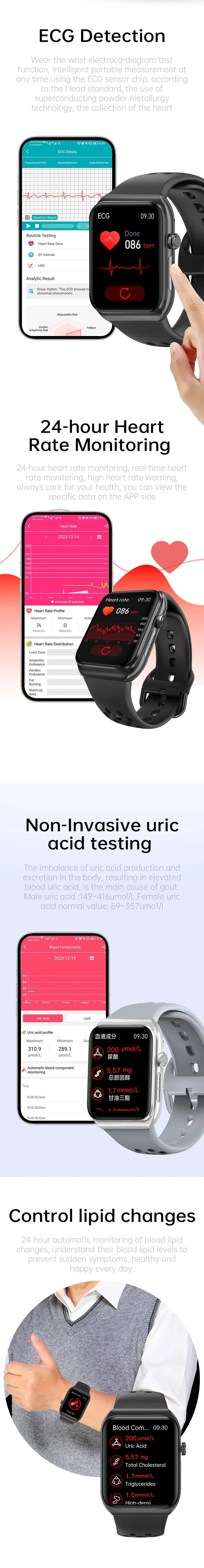 ECG Health Smartwatch VE30