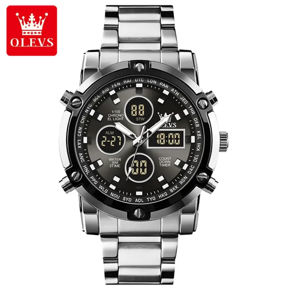 Olevs Men's Watch 1106 - Image 9