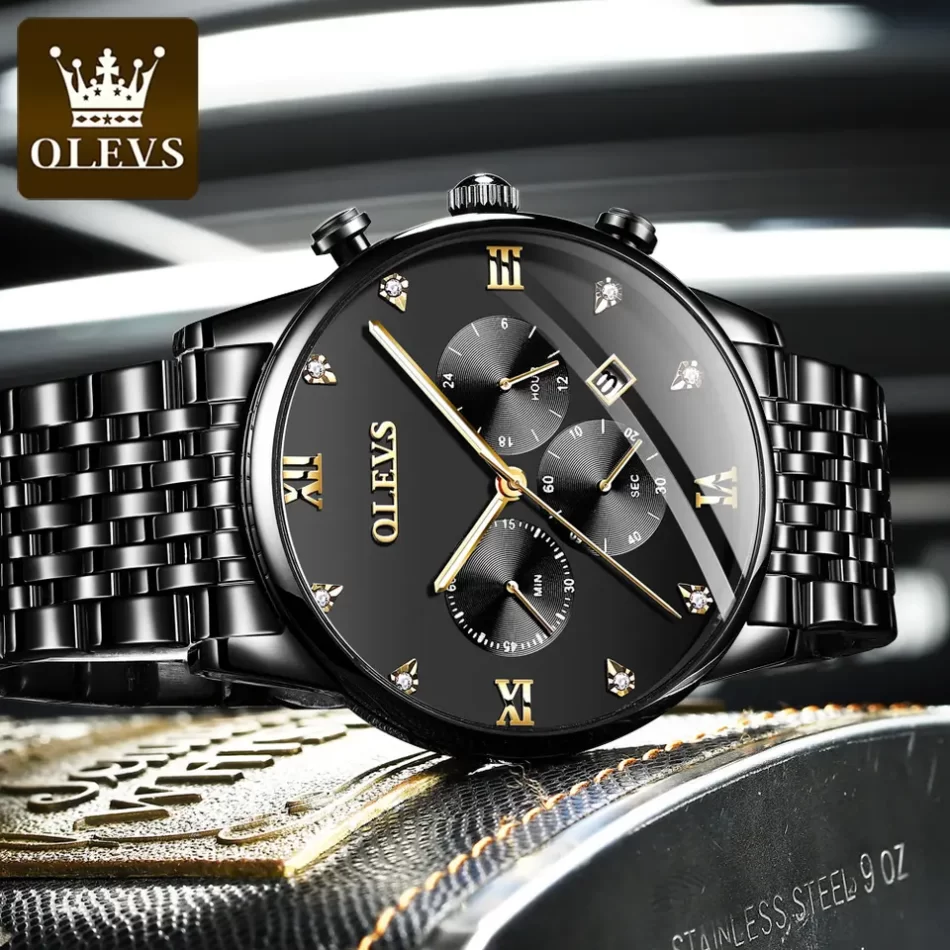 Olevs Men's Watch 2868 - Image 4