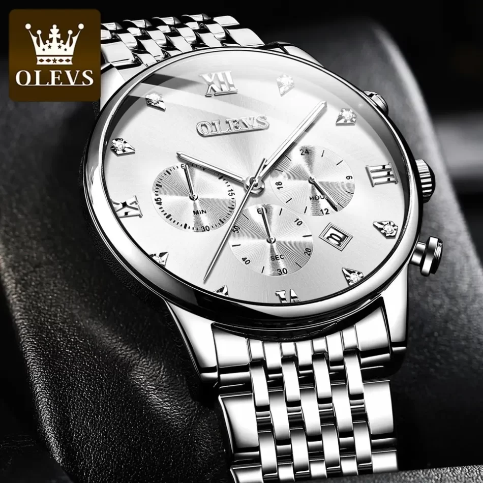 Olevs Men's Watch 2868 - Image 5