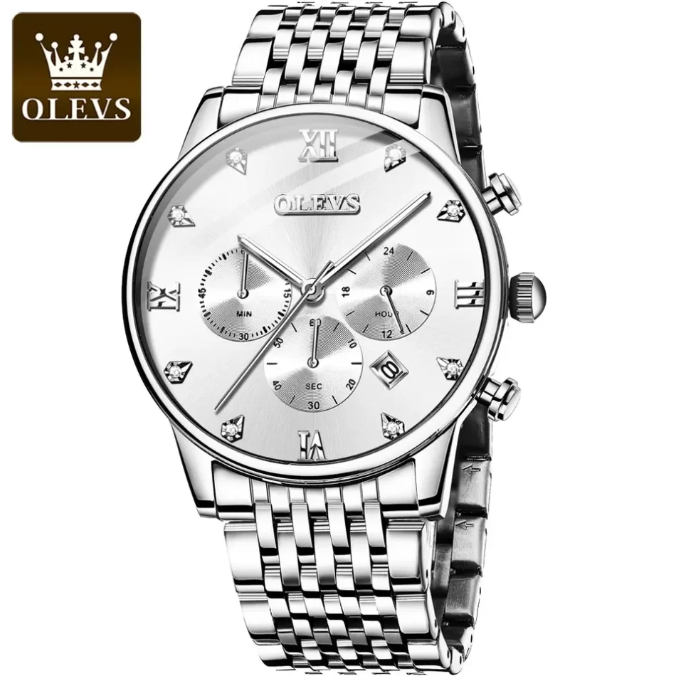 Olevs Men's Watch 2868 - Image 9