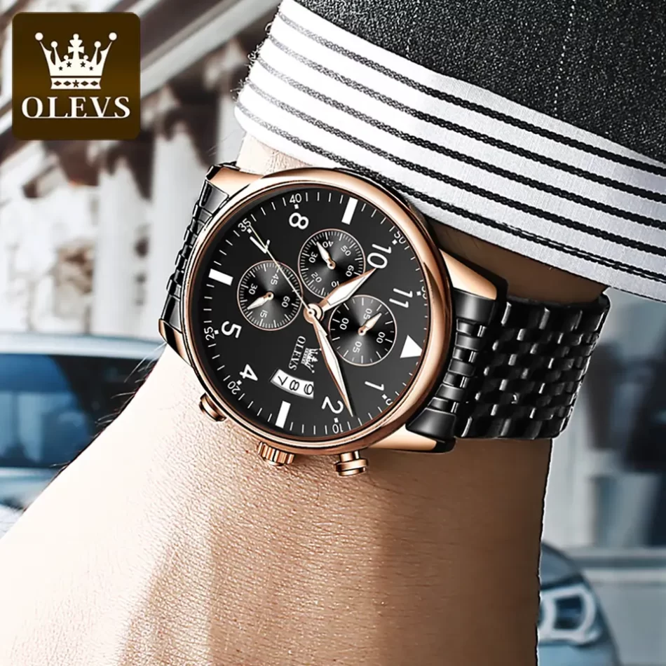 Olevs Men's Watch 2869 - Image 3