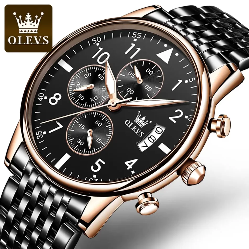 Olevs Men's Watch 2869 - Image 9