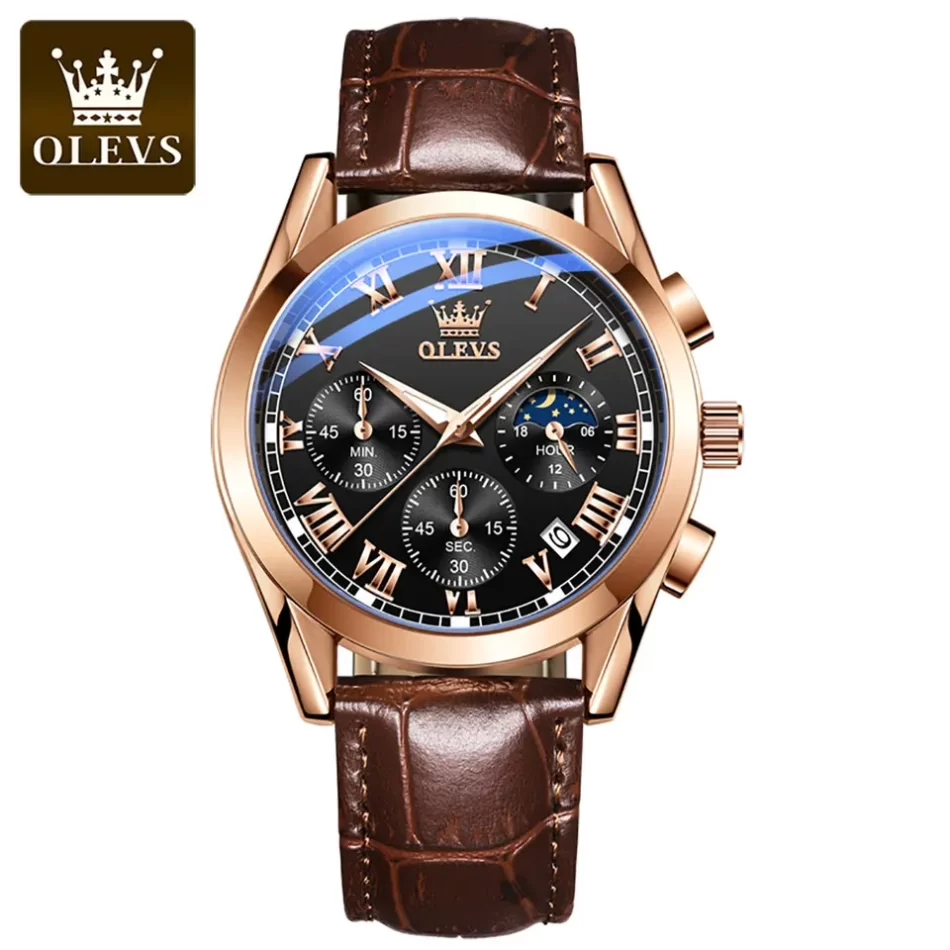 Olevs Men's Watch 2871 - Image 8