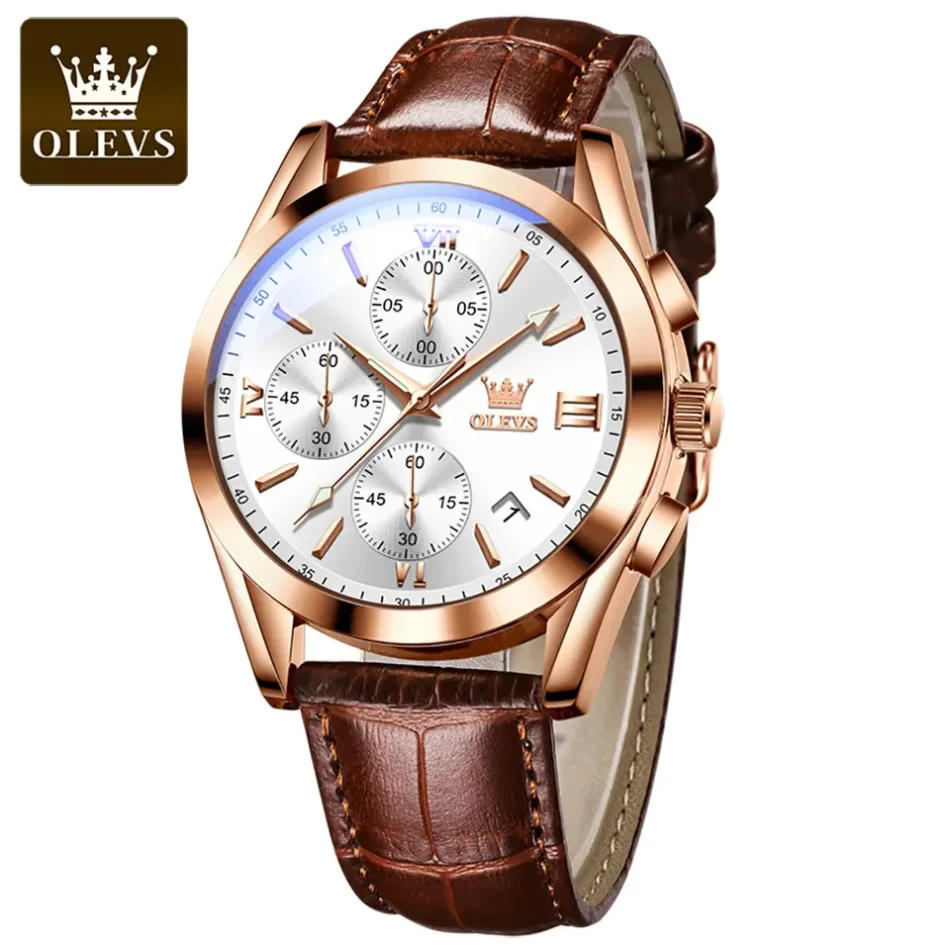 Olevs Men's Watch 2872 - Image 8