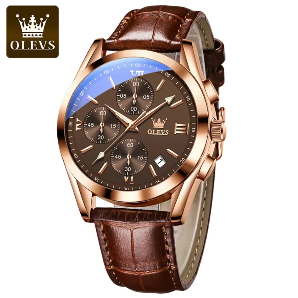 Olevs Men's Watch 2872 - Image 9