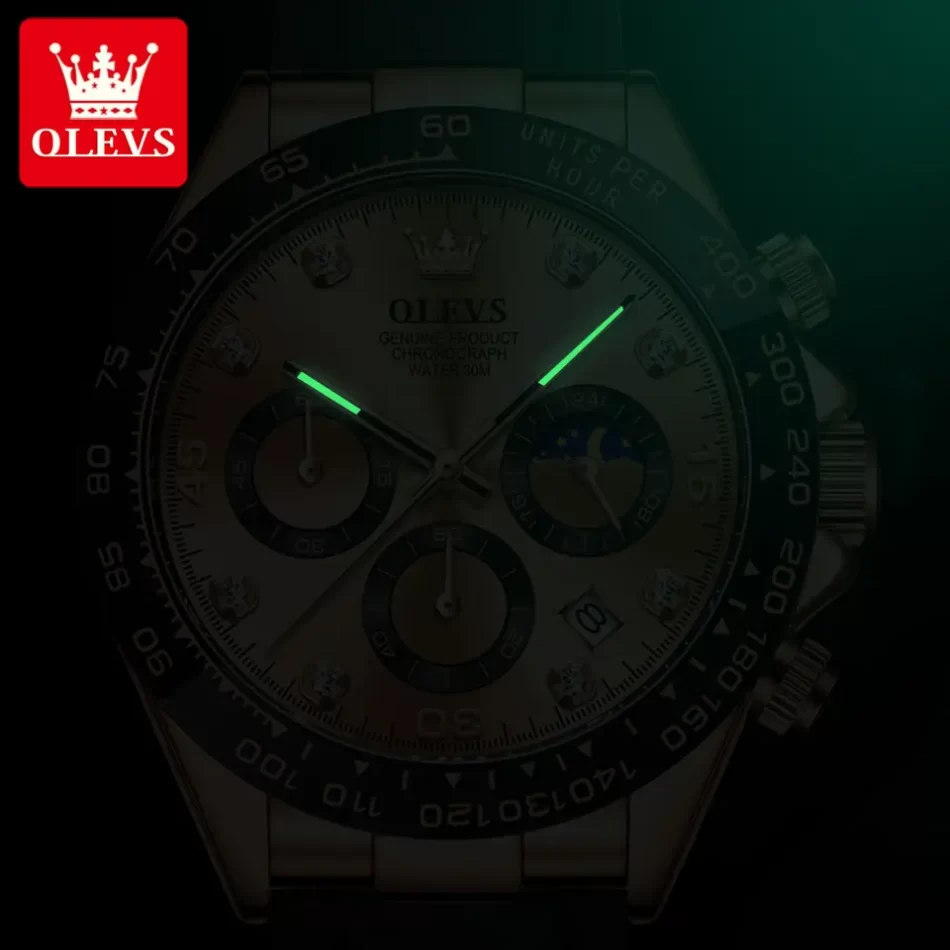 Olevs Men's Watch 2875 - Image 4