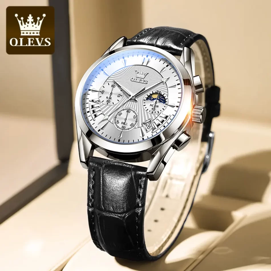 Olevs Men's Watch 2876 - Image 11