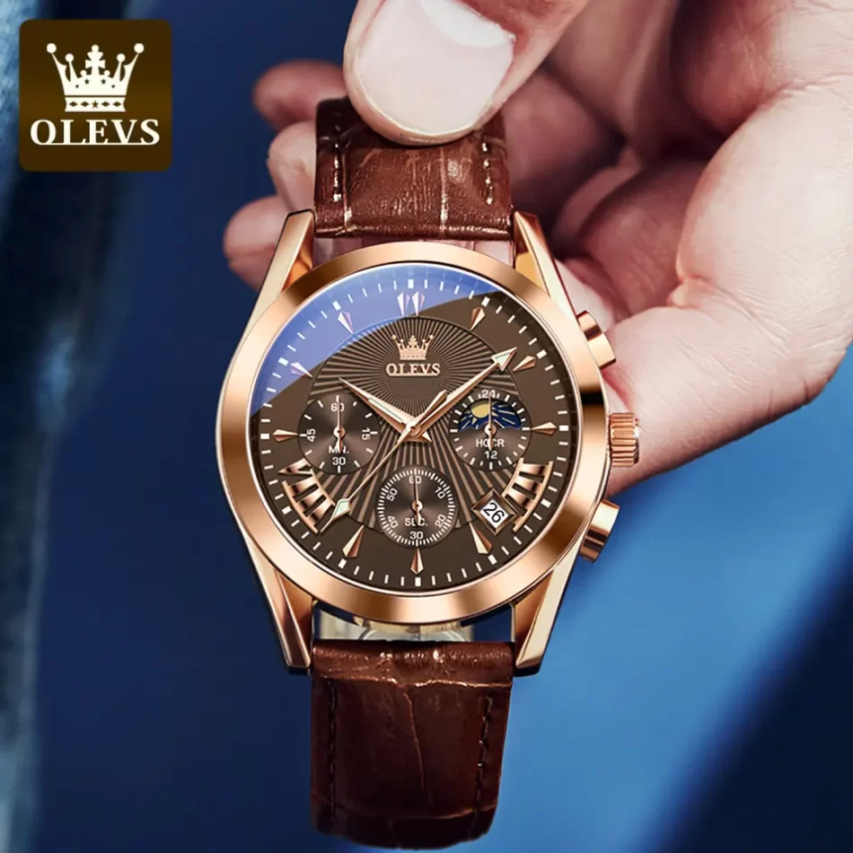 Olevs Men's Watch 2876 - Image 3