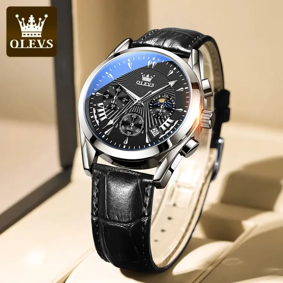 Olevs Men's Watch 2876 - Image 7